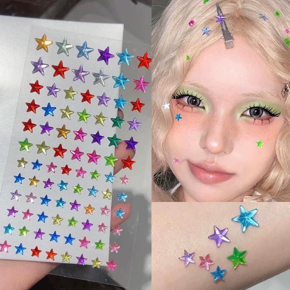 Self-Adhesive Face Rhinestones - Event Party recension och pris