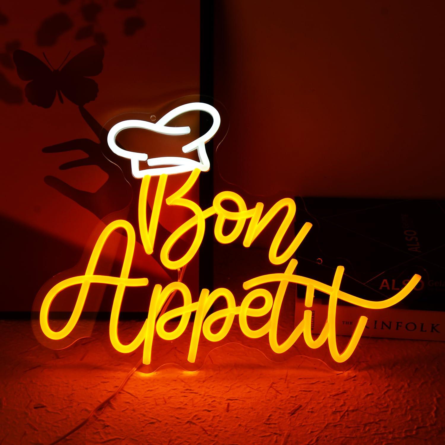 Bon Appetit Chef Hat Neon Sign - Neon Sign Party recension och pris