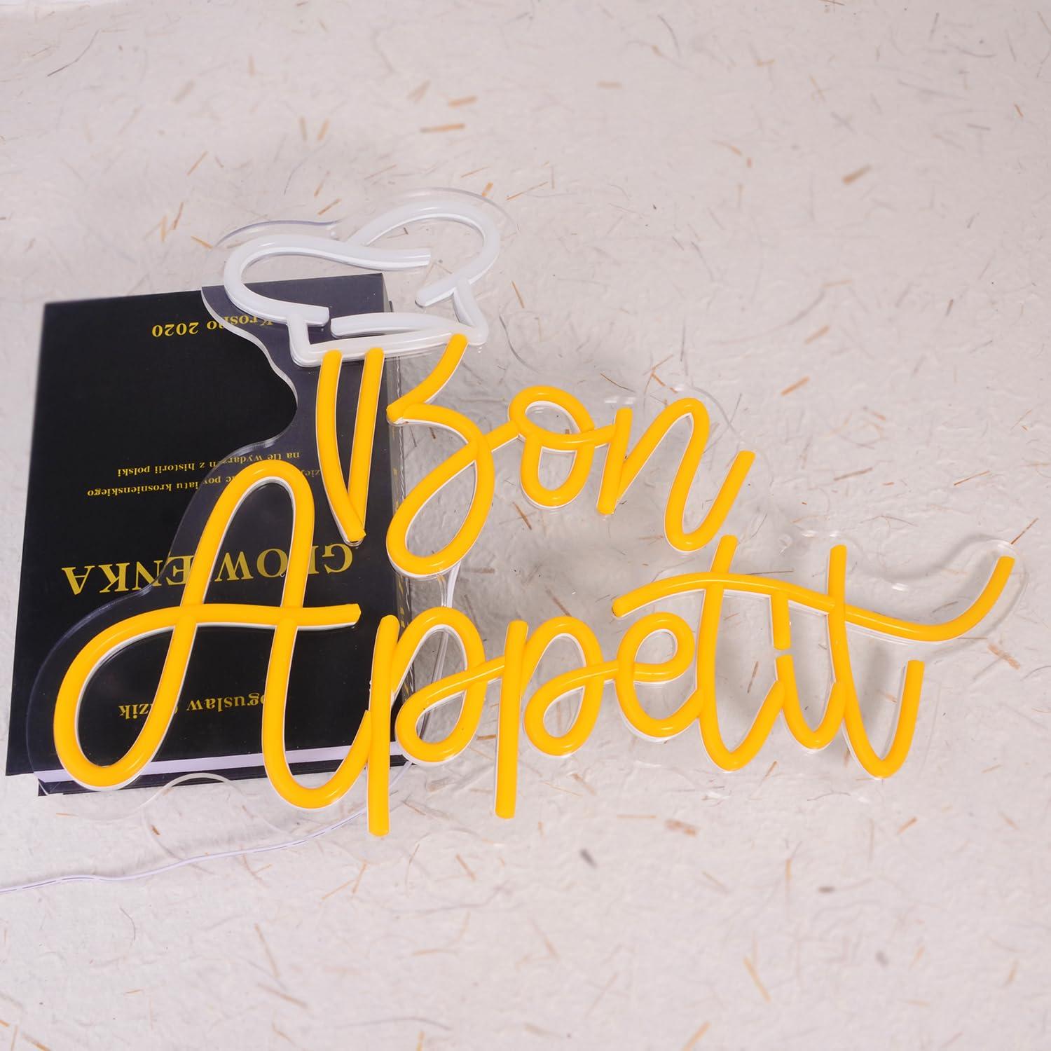 Bon Appetit Chef Hat Neon Sign - Neon Sign Party recension och pris