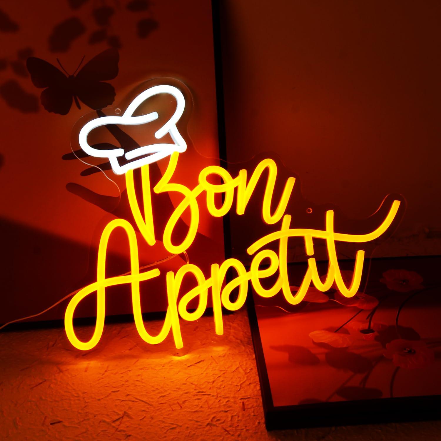 Bon Appetit Chef Hat Neon Sign - Neon Sign Party recension och pris