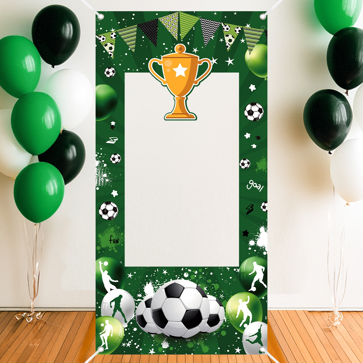 1pc Green Soccer Decorative Ph - Photo Booth Frame recension och pris