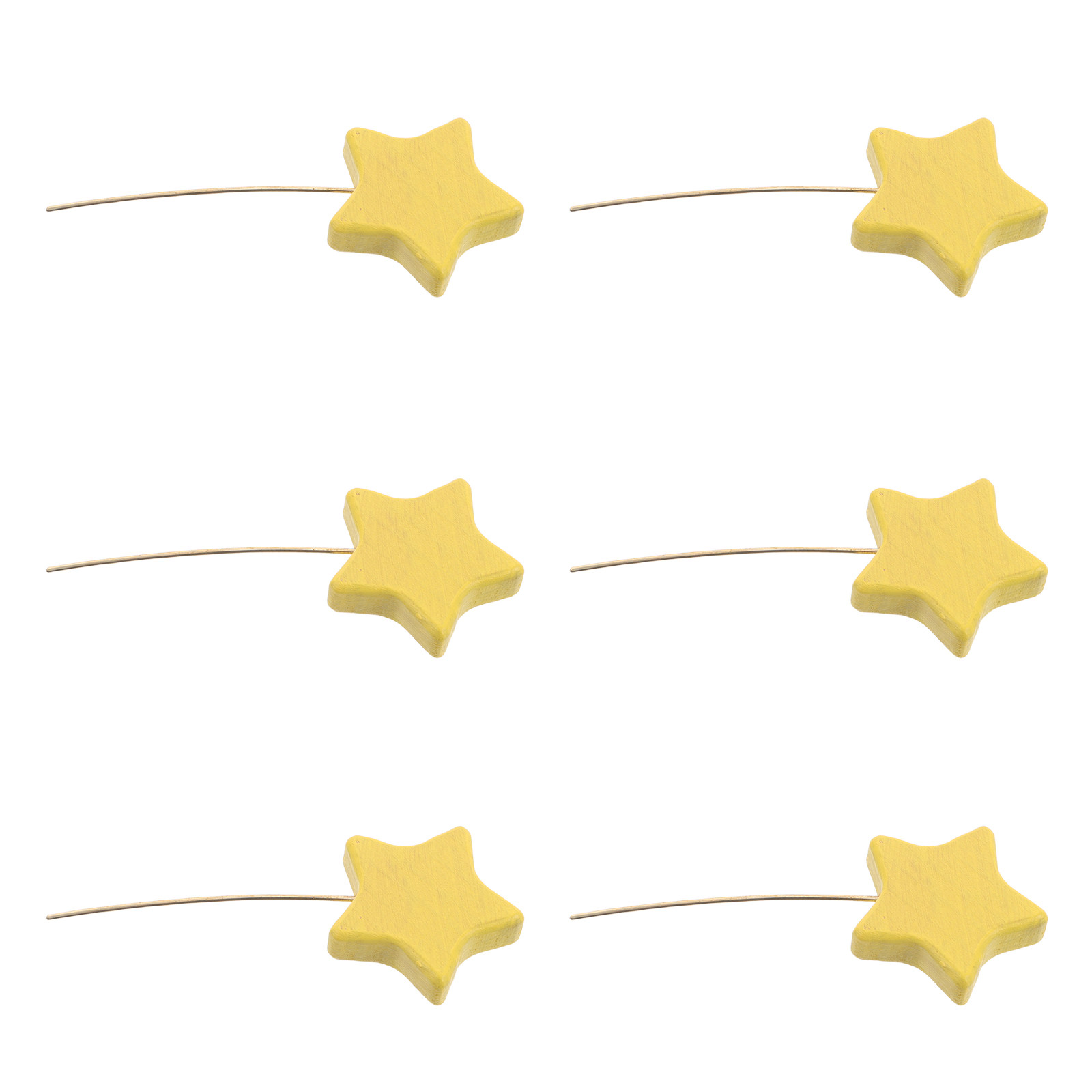 6Pcs Mini Wood Star Picks Five - Centerpiece Stick recension och pris