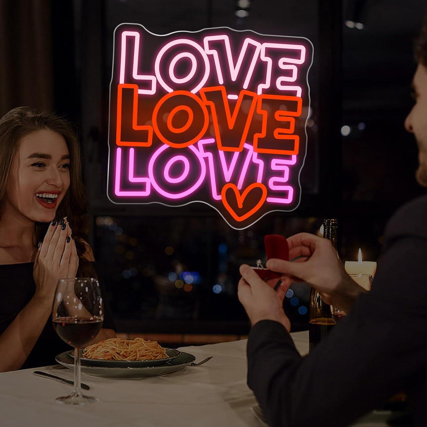 Love Neon Sign USB Dimmable LE - Neon Sign Party recension och pris