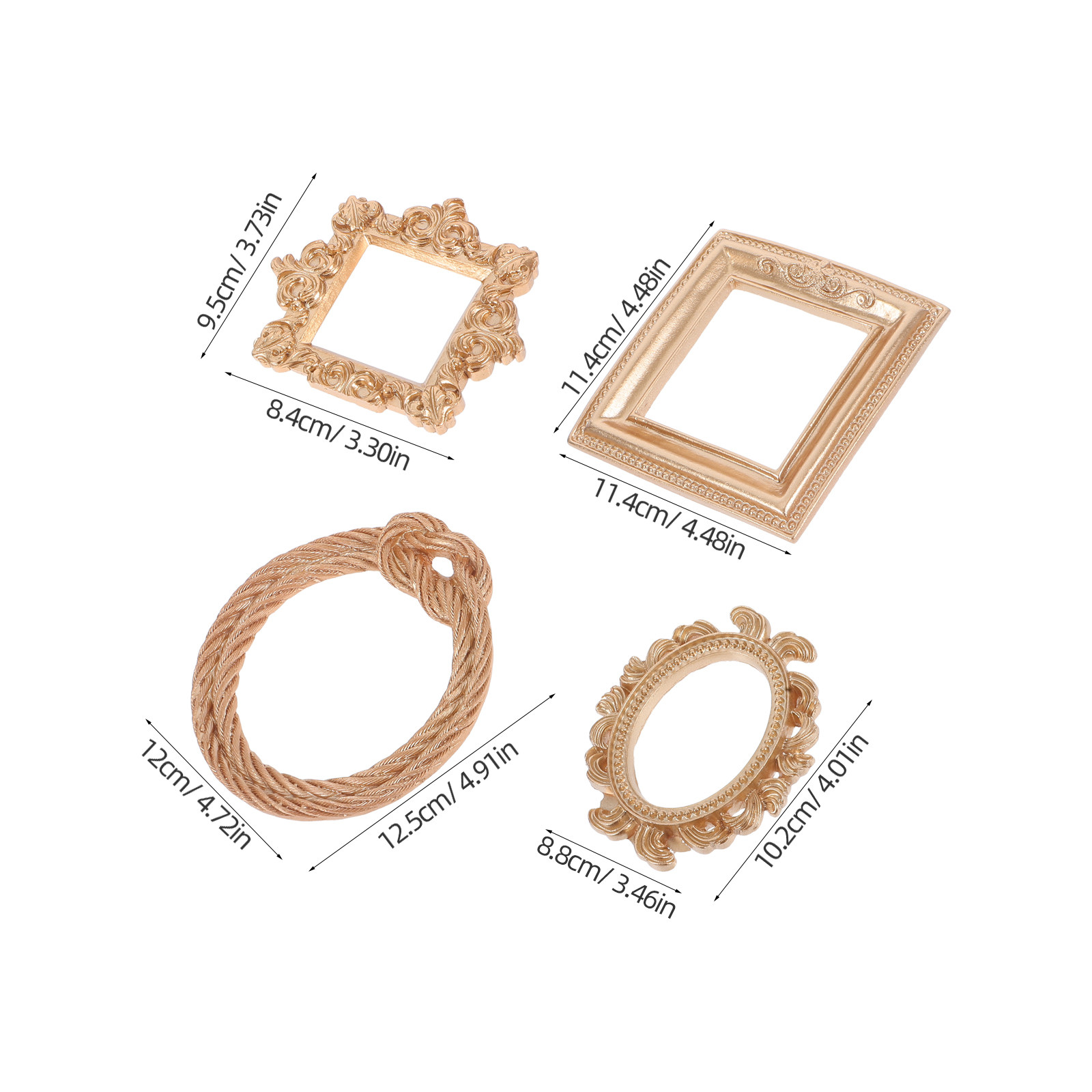4Pcs Mini Vintage Resin Pictur - Photo Booth Frame recension och pris