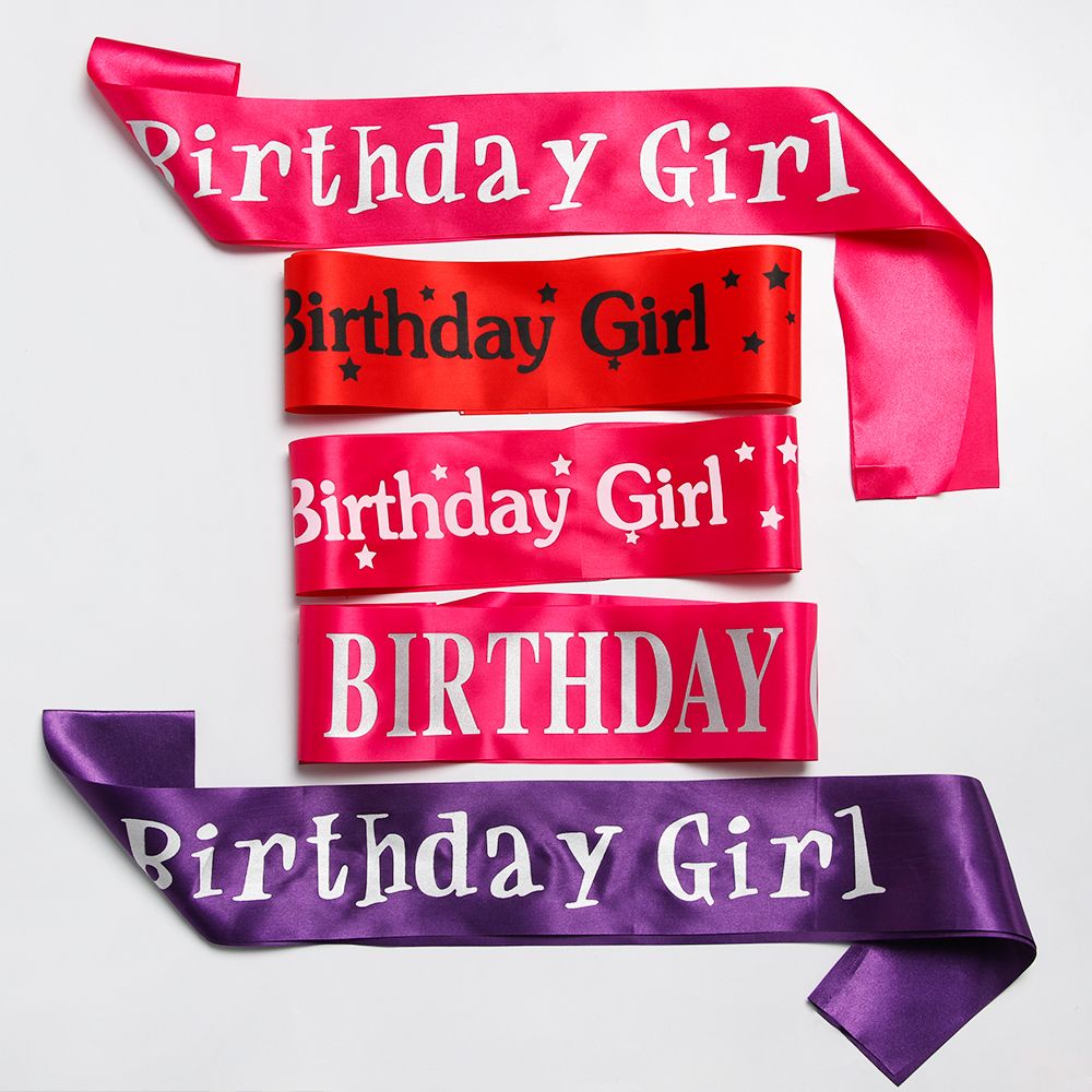 Birthday Girl Glitter Satin Sa - Birthday Sash Glitter recension och pris