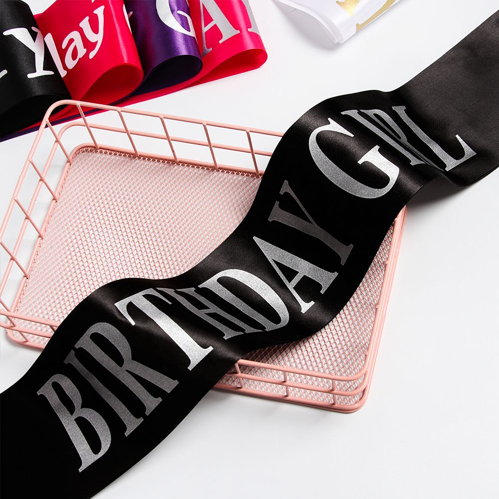 Birthday Girl Glitter Satin Sa - Birthday Sash Glitter recension och pris