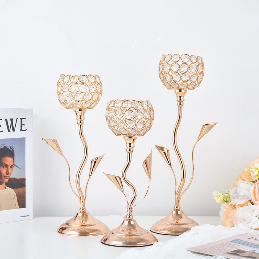 Gold Crystal Candle Holder, Ir - Centerpiece Stick recension och pris