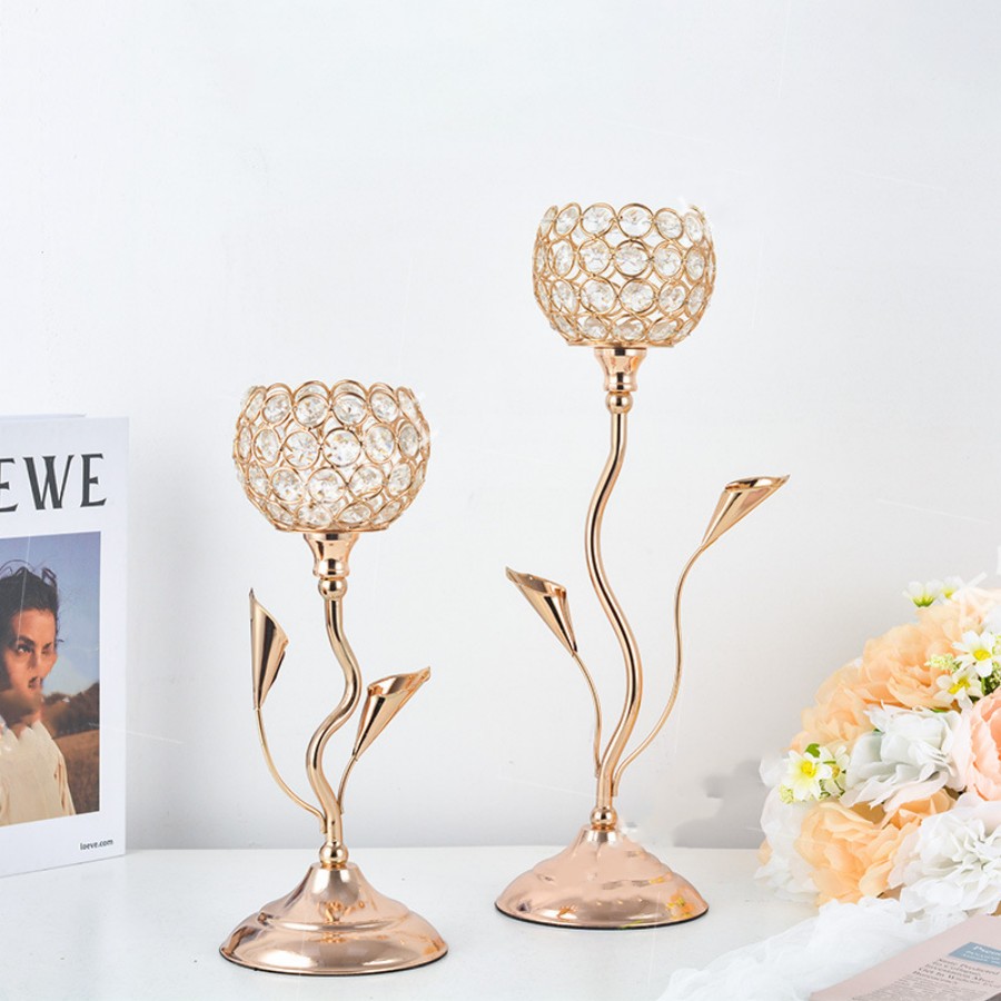 Gold Crystal Candle Holder, Ir - Centerpiece Stick recension och pris