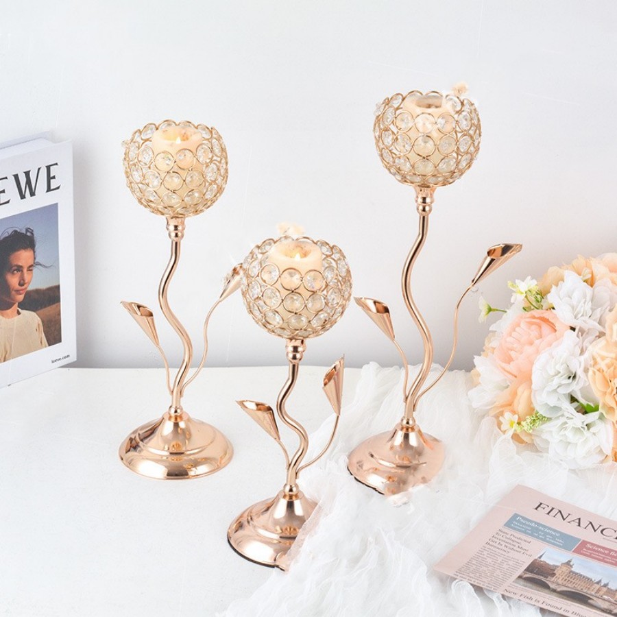Gold Crystal Candle Holder, Ir - Centerpiece Stick recension och pris