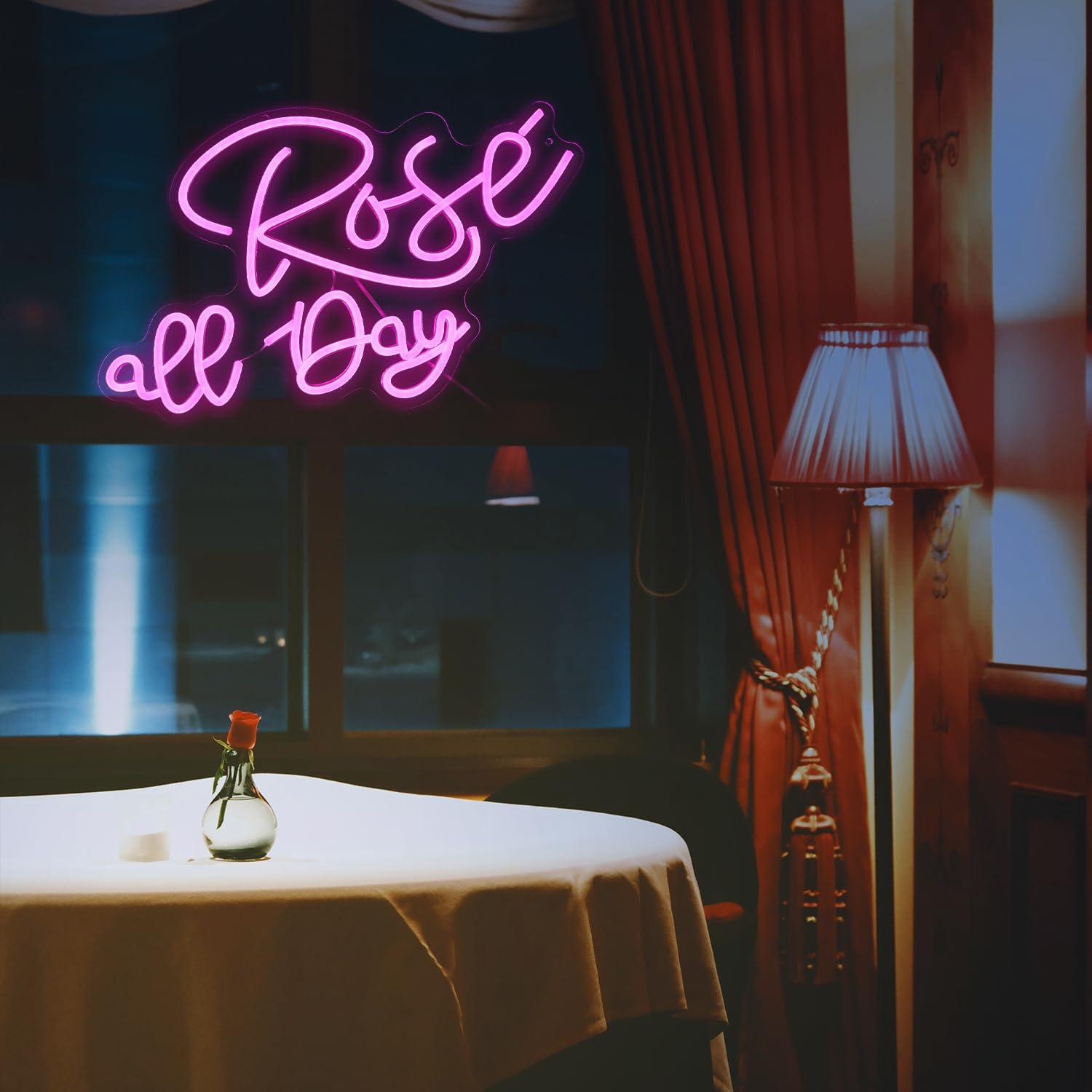 Rose All Day Neon Sign Dimmabl - Neon Sign Party recension och pris