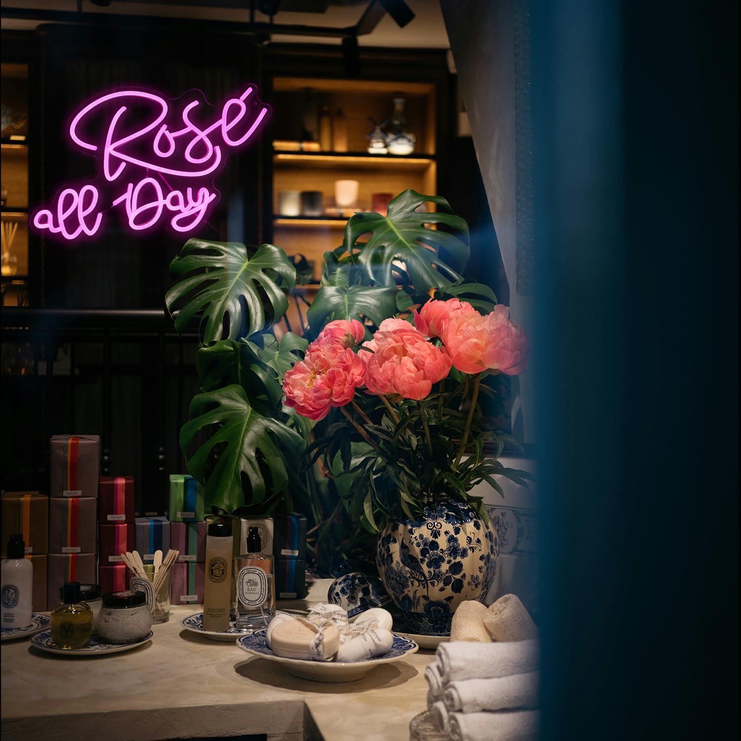 Rose All Day Neon Sign Dimmabl - Neon Sign Party recension och pris