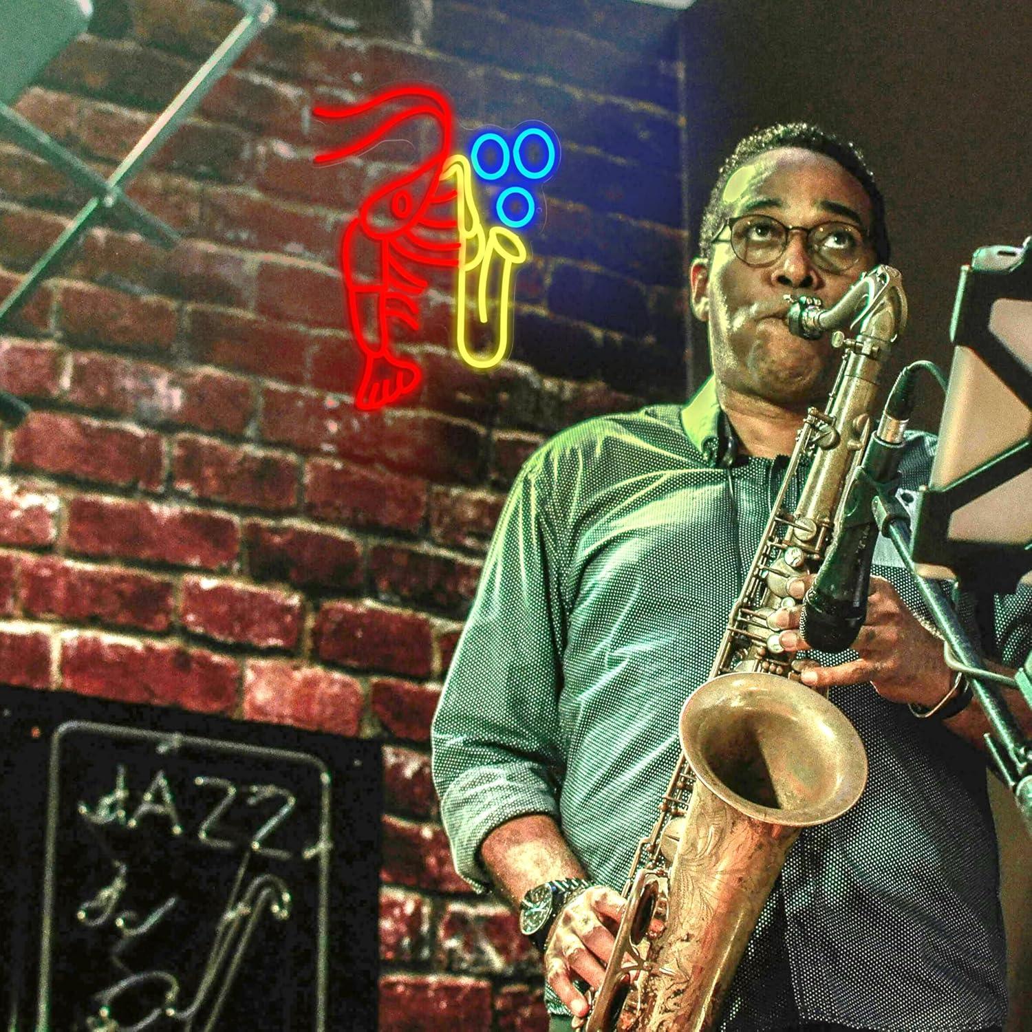 Lobster Saxophone Neon Sign Ja - Neon Sign Party recension och pris
