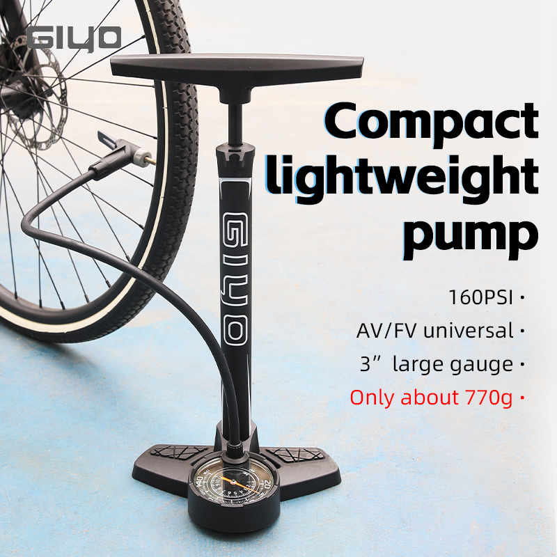 GIYO 160PSI Bicycle Floor Pump - Balloon Pump Hand recension och pris