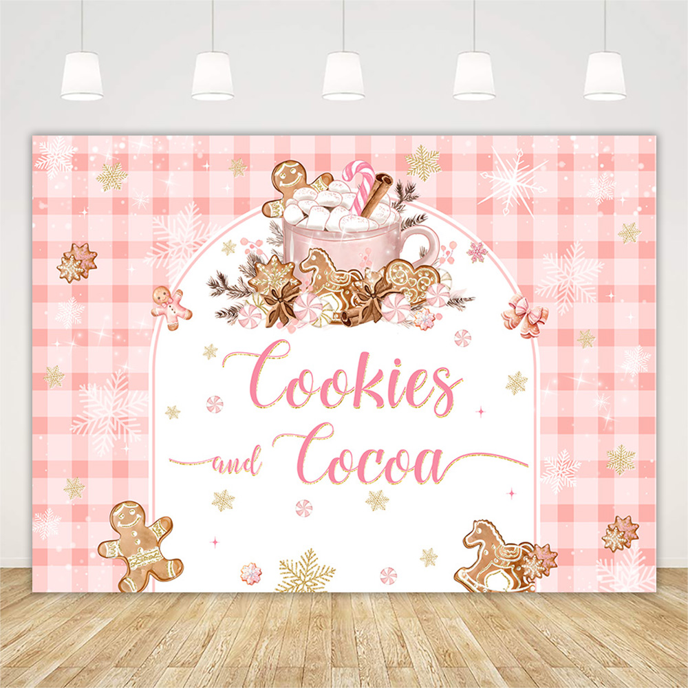 Christmas Gingerbread Baby Sho - Dessert Table Backdrop recension och pris
