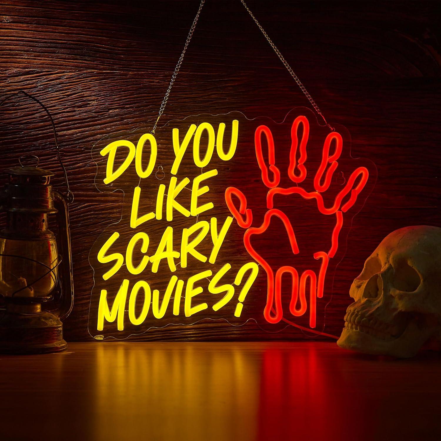 Do You Like Scary Movies Neon  - Neon Sign Party recension och pris