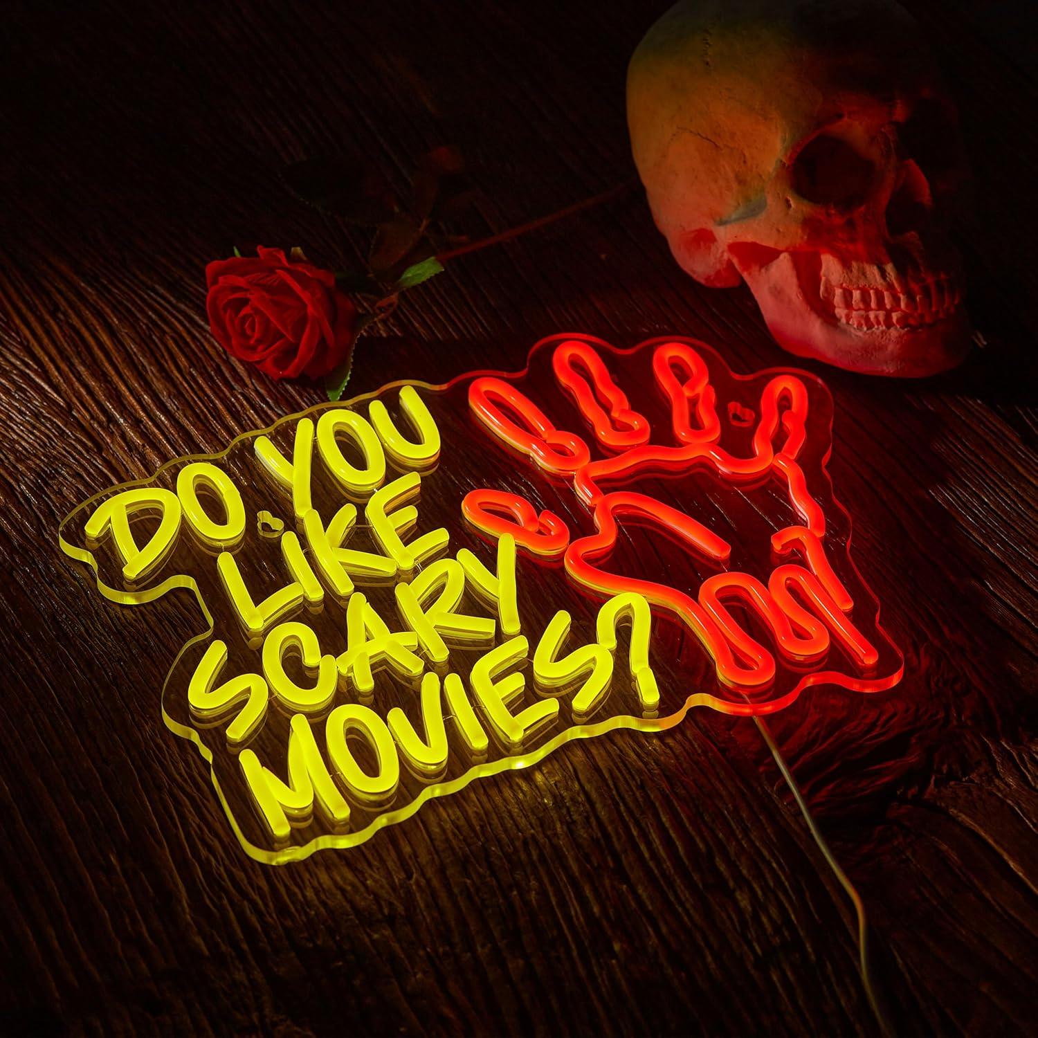 Do You Like Scary Movies Neon  - Neon Sign Party recension och pris