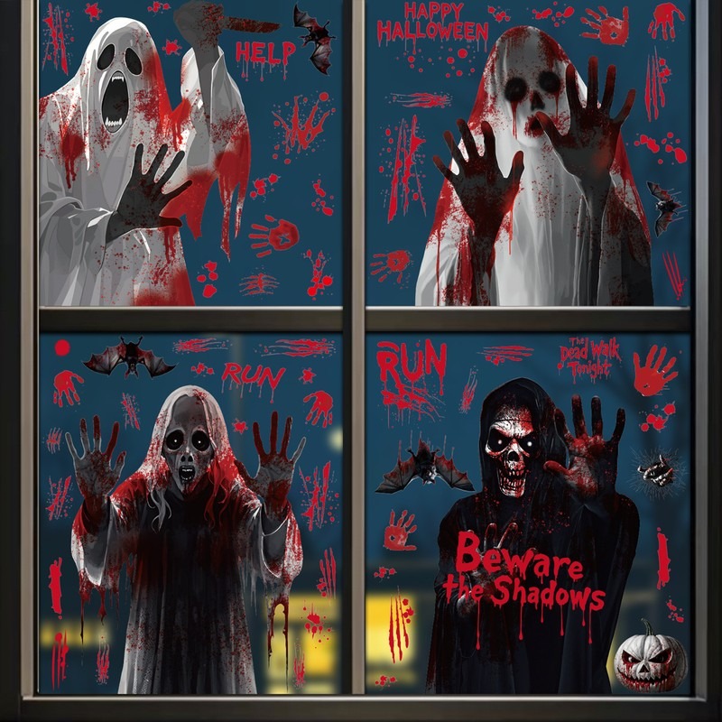 Halloween Window Clings Ghost  - Party Event Supply Store recension och pris