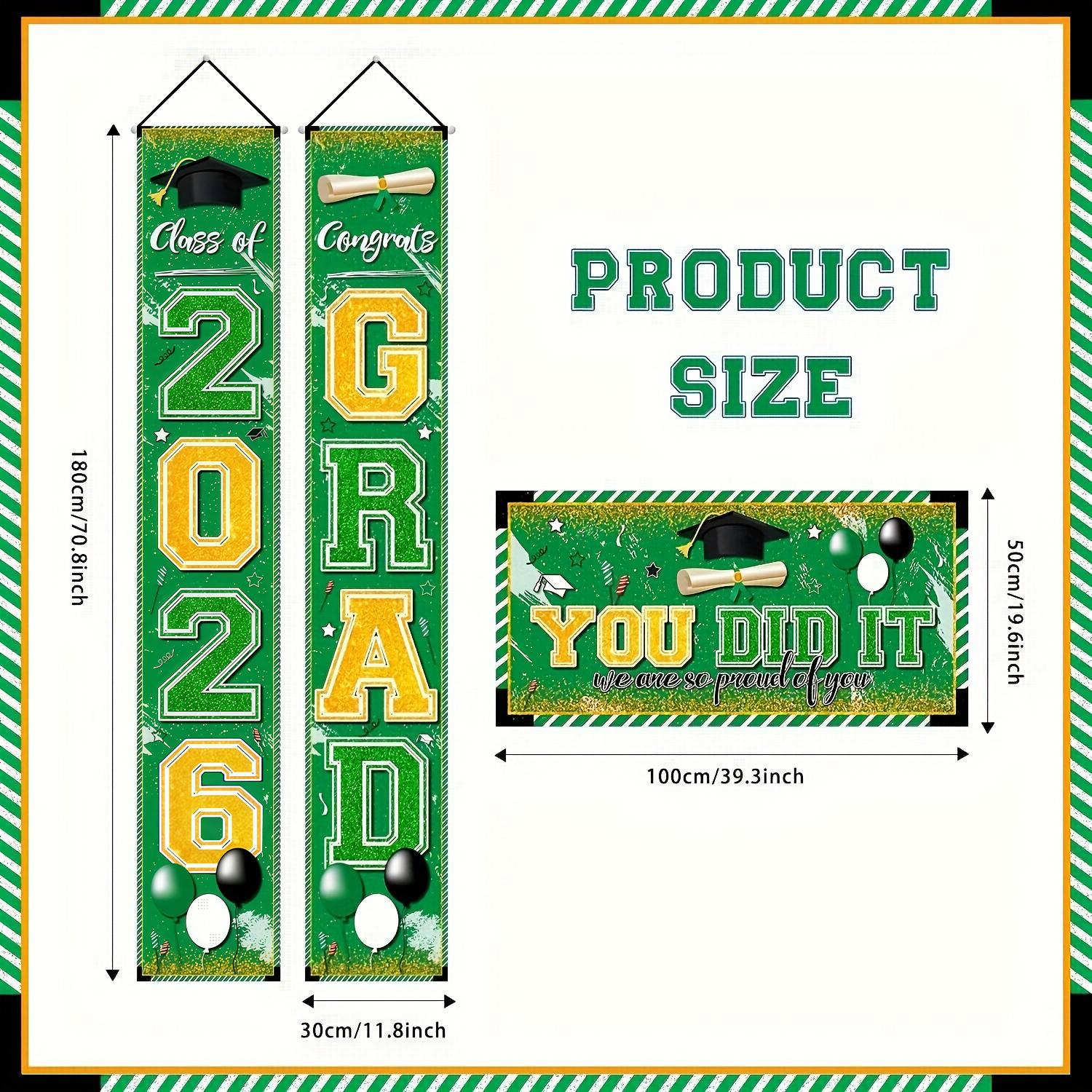 Congrat Class of 2026 Graduati - Party Banner Gold recension och pris