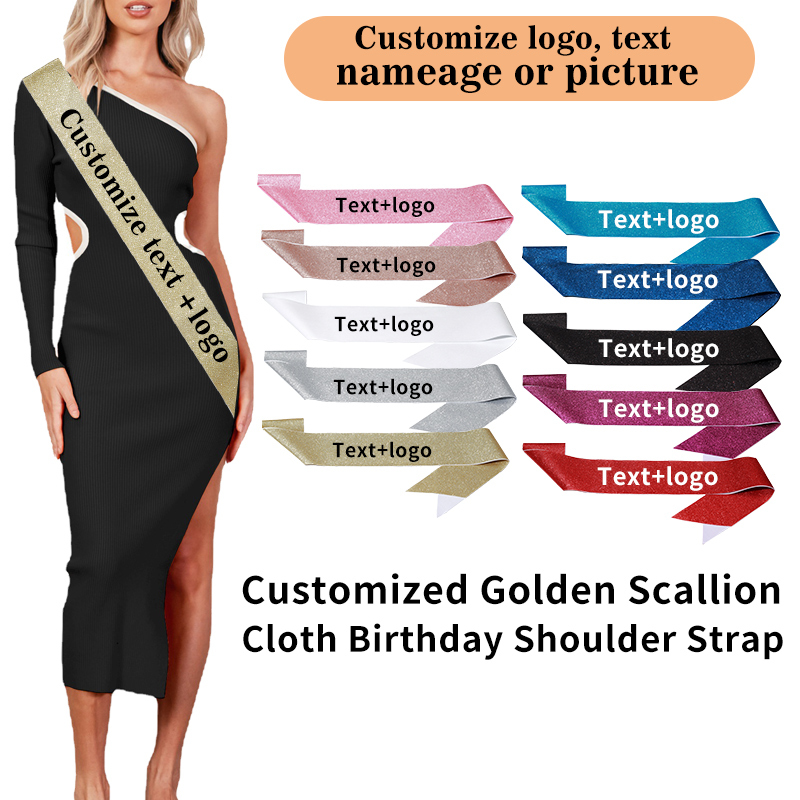 Diy Custom Glitter Satin Sash  - Birthday Sash Glitter recension och pris