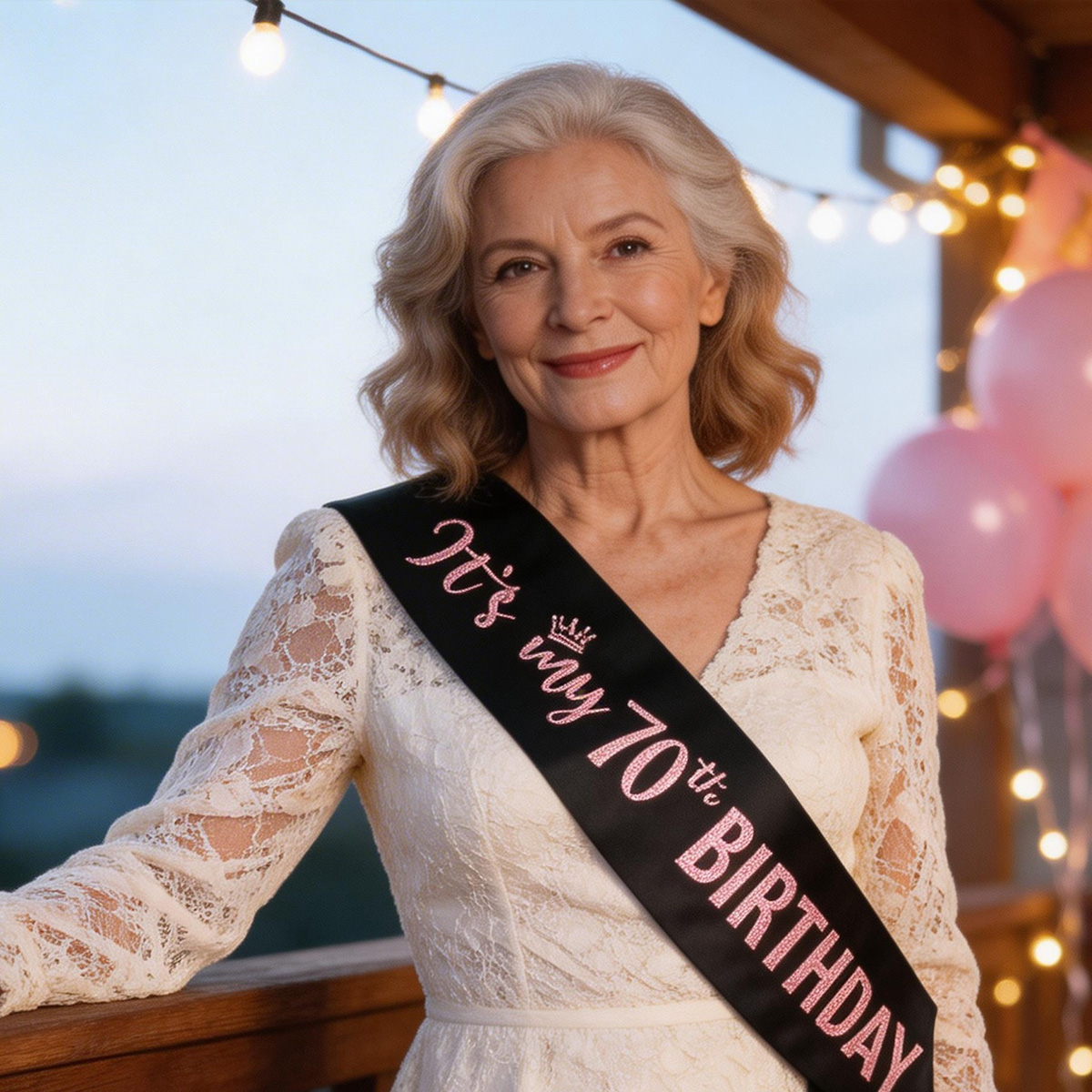Premium Black It's My 70th Bir - Birthday Sash Glitter recension och pris