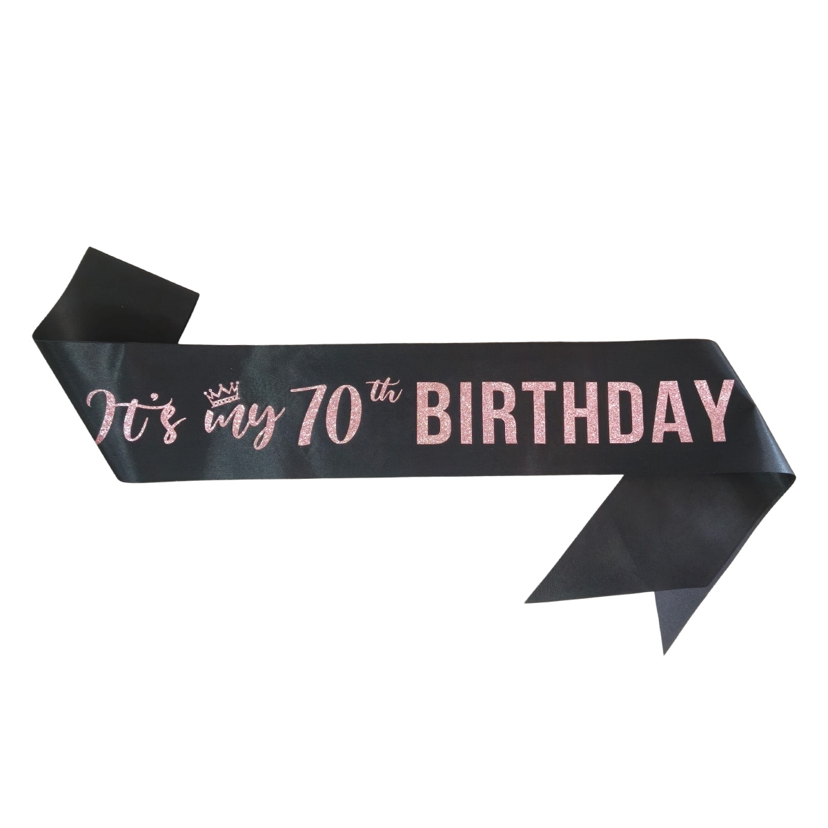 Premium Black It's My 70th Bir - Birthday Sash Glitter recension och pris