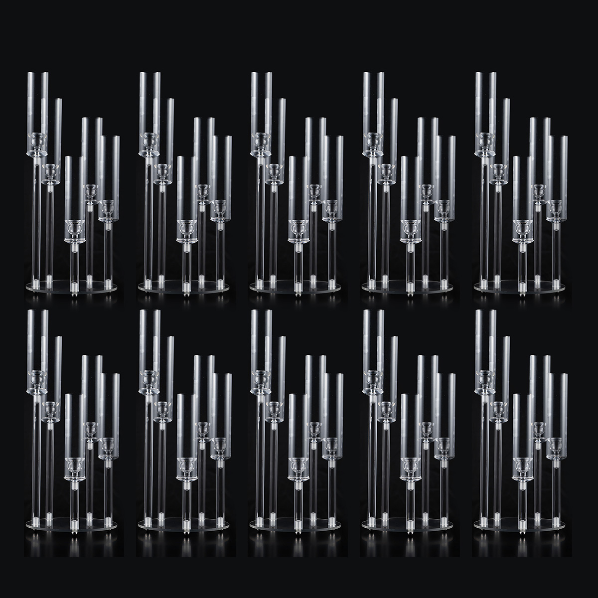 Clear Acrylic 5 Arm Candlestic - Centerpiece Stick recension och pris