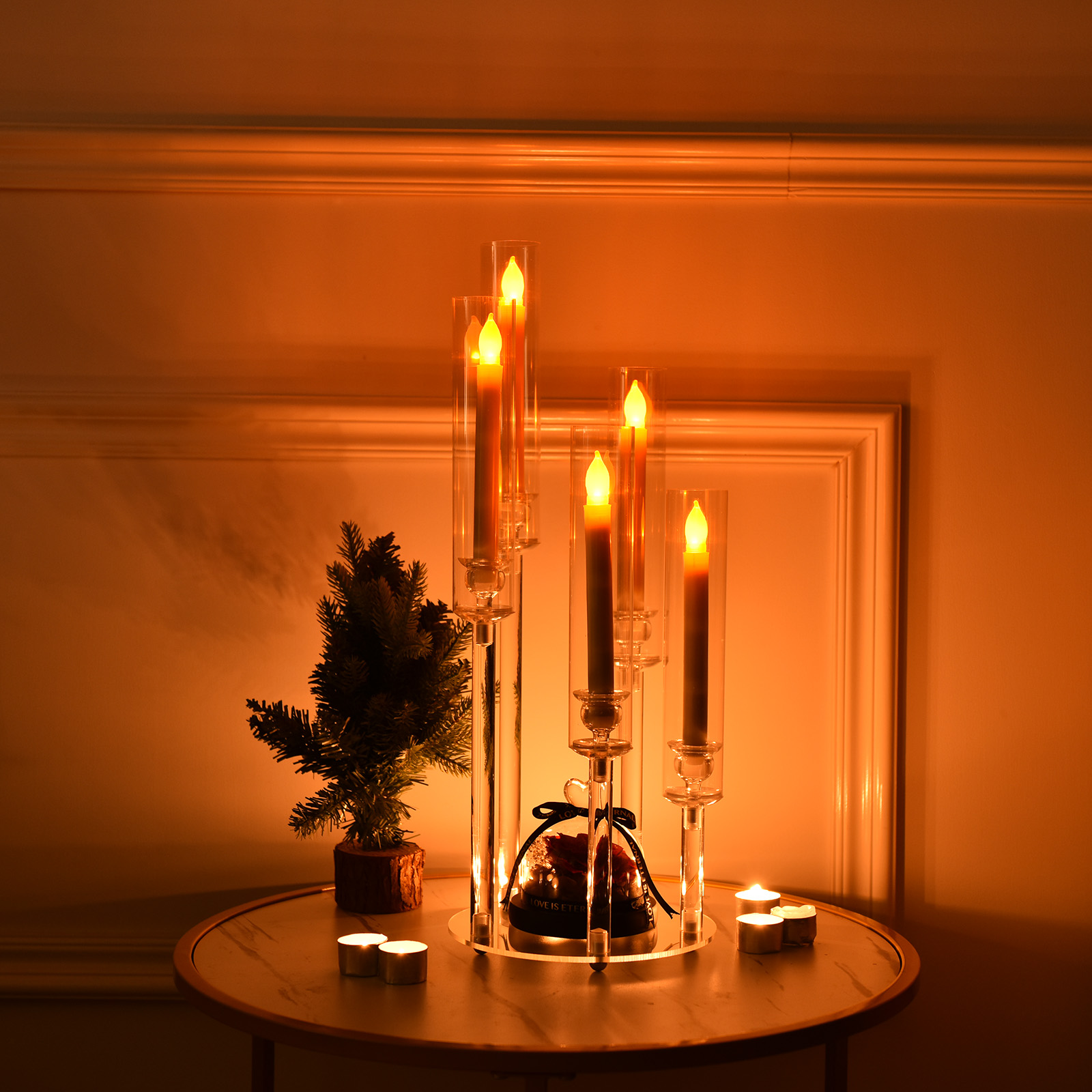 Clear Acrylic 5 Arm Candlestic - Centerpiece Stick recension och pris