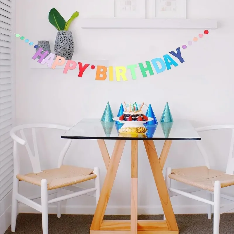 Adult,Kids,Girl,Women Happy Fo - Party Banner Gold recension och pris