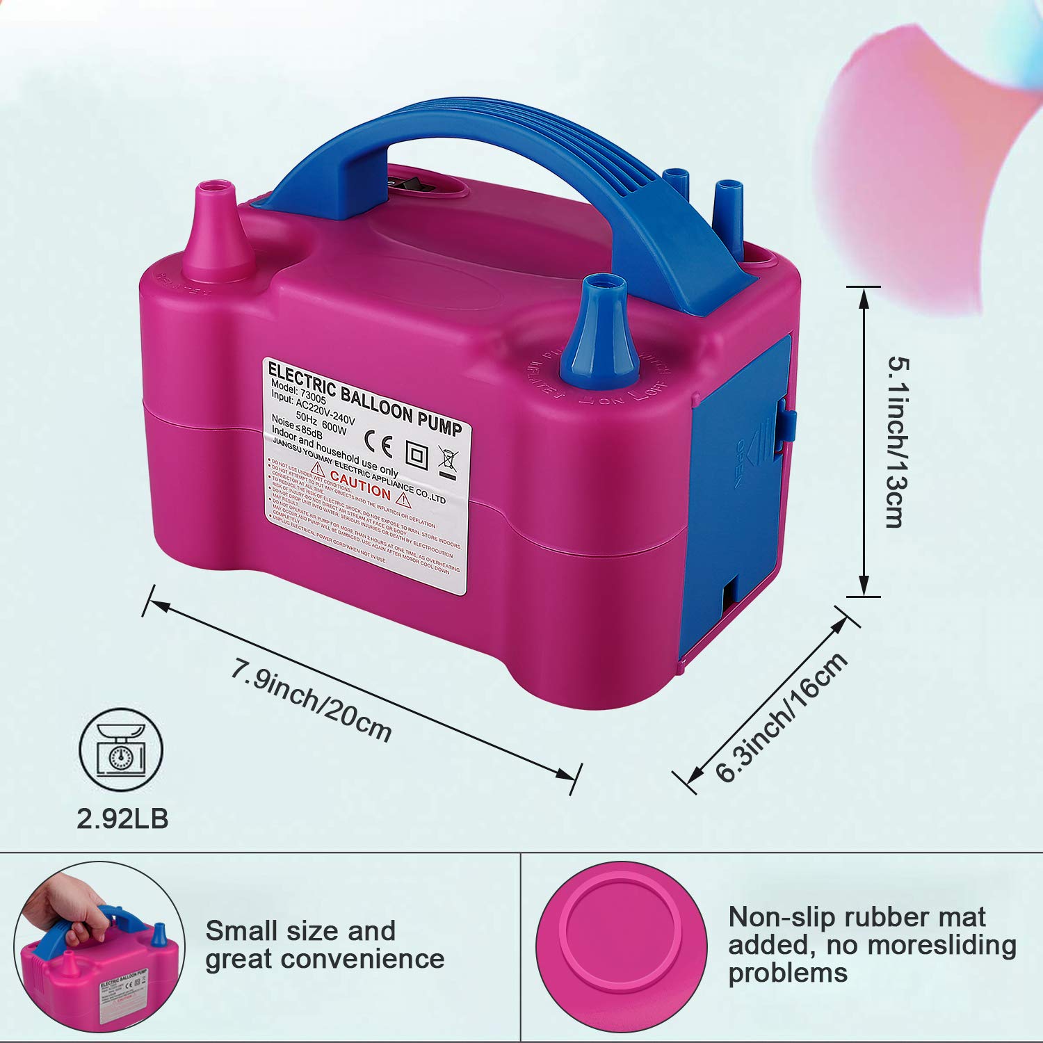 Portable Electric Balloon Blow - Balloon Pump Hand recension och pris